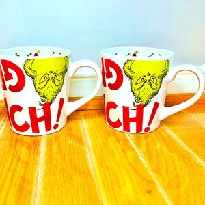 The Grinch that stole Christmas set of mugs